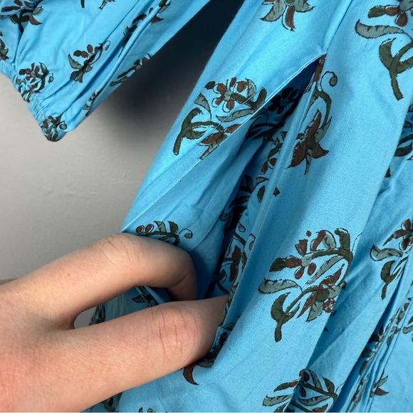 Tuckernuck Hanna Artwear Carmen Cosmos Cotton Printed Floral Maxi Dress - Picture 9 of 10